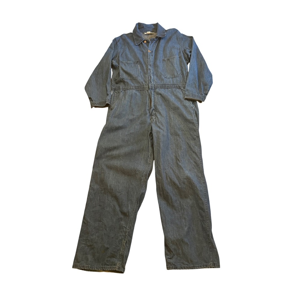Vintage Madewell Denim Coveralls Mens 46 Reg Blue Cotton Workwear Overalls